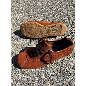 Kinney G.A.S.S. Brown suede leather rubber shoe great American shoe store sz 11